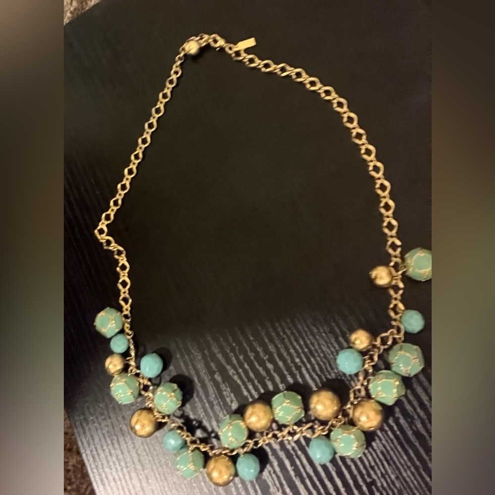 Gold and Turquoise Necklace